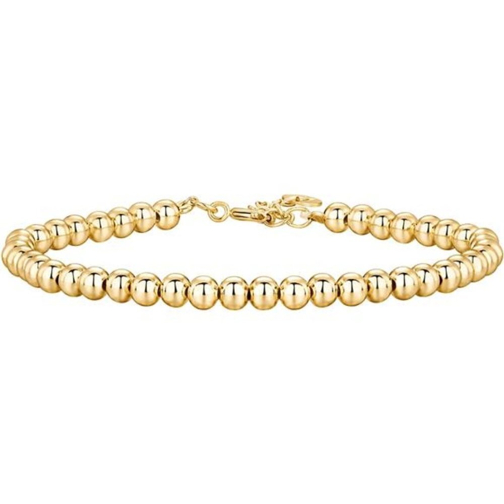 Women's 14K Gold Plated Beaded Bracelet